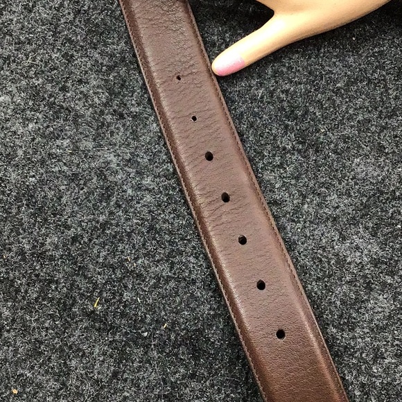 Coach Vintage Brown Leather Belt 8500 L Solid Brass Buckle Handcrafted - Picture 9 of 10